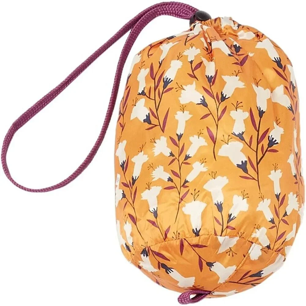 🆕Girls Yellow Floral Lightweight Resistant Hooded Puffer Jacket Winter Coat
